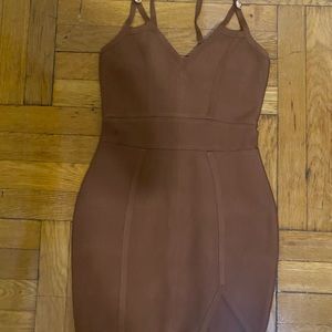 Brown Bandage dress